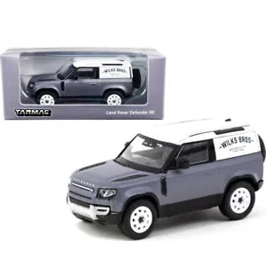 Tarmac Works 1:64 Global 64 Land Rover Defender 90 Blue Grey - House of Cars Virginia